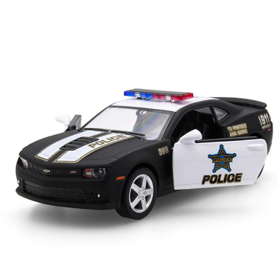 Police Edition Diecast Metal Pull Back Car Model Toy Collection Gift For Kids