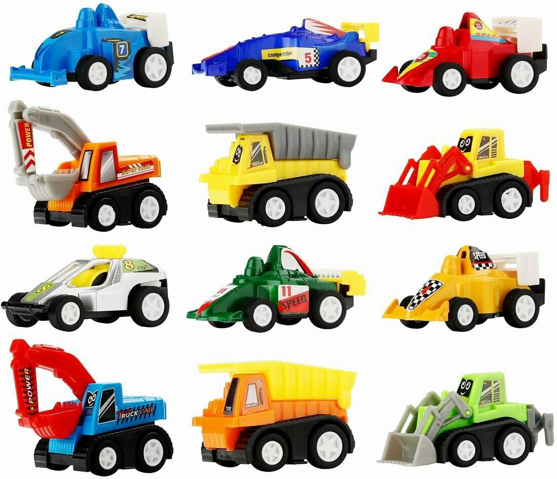 Toy Cars for Toddlers Boys Kids - Pull Back Truck And Car Party Favors for Kid