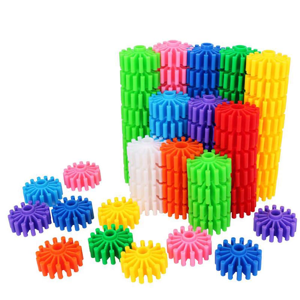 Interlocking Building Set STEM Toy | Promote Color Sorting & Math Counting Skills