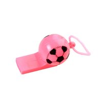 Plastic Toy Supplier Cheap Custom Soccer Whistle Toys Promotional Gift Plastic Football Whistle Small Toys
