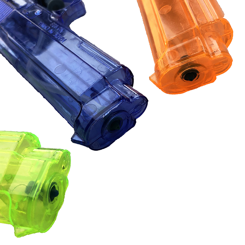 Customized Factory Made Make Your Own Design Transparent Colorful Water Squirting Blasters Squirt Water Gun Toys