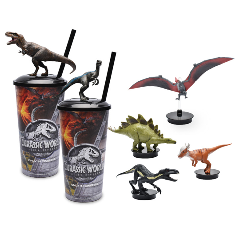 Custom PVC Plastic Cartoon Character Animals Water Bottle Cup Decoration Toys