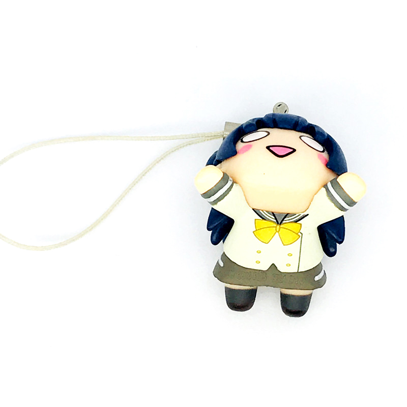 OEM/ODM 3D PVC Material Cartoon Kawaii Toys Anime Animal Action Figure Phone Car Keychain