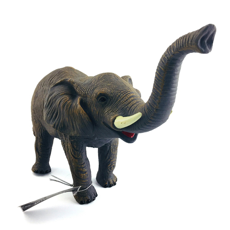Cute OEM/ODM 3D Plastic Material Vinyl Toy Figure Cartoon Shaped Elephant Animals Figures Wholesale