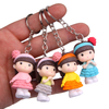 Hot Sale Make Your Own Design Mini Cute Doll Bag Keychain Souvenir Keychain Set for Girl