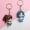 Custom Hot Sale Cartoon Sailor Moon PVC Keychain Plastic Key Chain