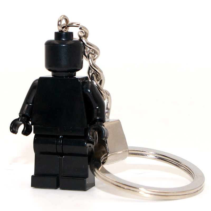 Make Your Own Design Custom Logo Blank Figure Keychain PVC Material Miniature Anime Action Figure Keychain with Block Toys for Sales