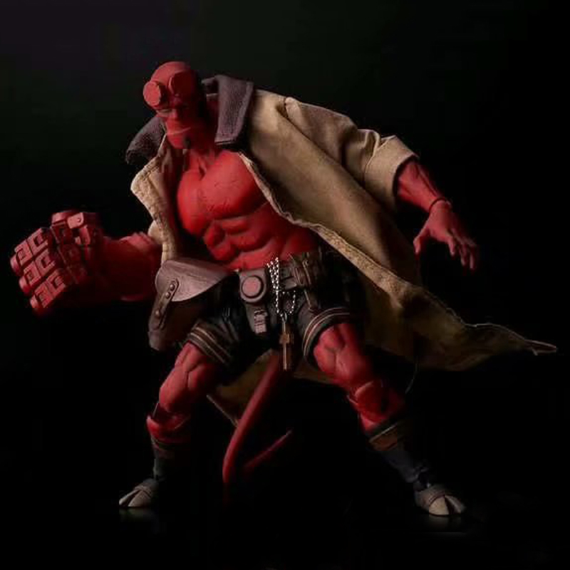 China Manufacture Plastic Material Hellboy Movie Characters Figurines Movie Toy Action Anime Figures