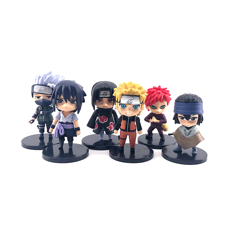Super Cool Janpanese Style Children Figure Toy Car Table Decoration Naruto and Sasuke Action Figures Anime Figurine with High Details