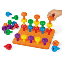 Educational Stacking Peg Board Toddler Toys 