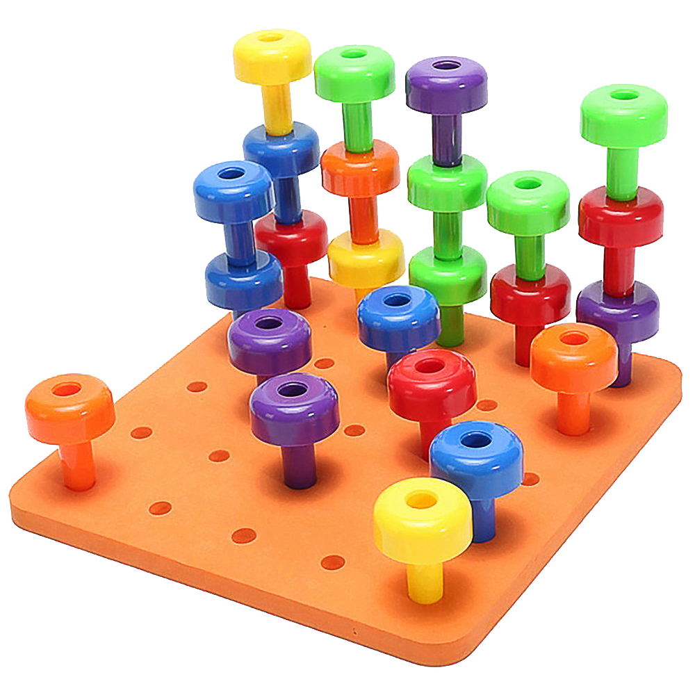 Educational Stacking Peg Board Toddler Toys Educational - Buy Product ...