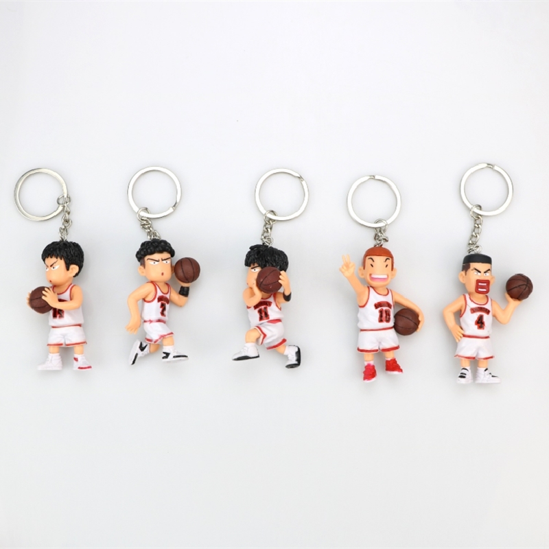 Custom Plastic Keychain Maker, OEM 3D Plastic Keychain, Basketball Boy Plastic Keychain Wholesale
