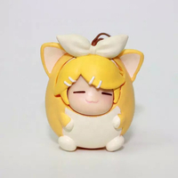 OEM Custom Cute Miniature Anime Action Figure Keychain Promotional Gift PVC Fat Girl Action Figure Keyring
