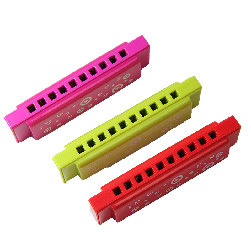 Df10A3W 10 Hole Mini Plastic Cheap Harmonica Toy for Wholesale OEM