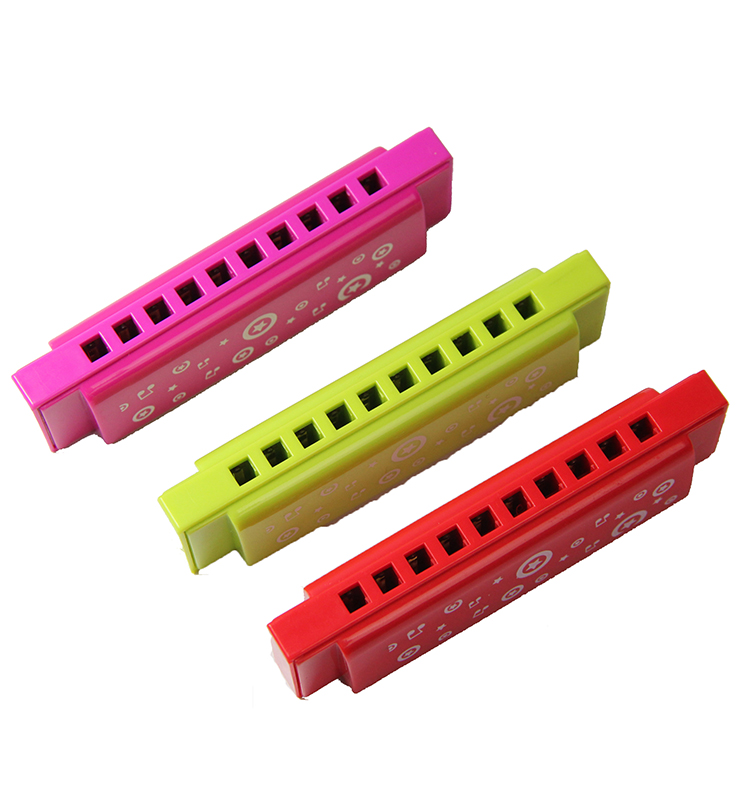 Df10A3W 10 Hole Mini Plastic Cheap Harmonica Toy for Wholesale OEM