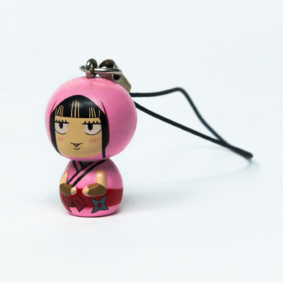 Cute Custom 3D Plastic PVC Fashion Girl Keychain for Children